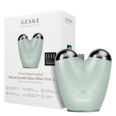 Мікрострумовий підтягувач обличчя GESKE MicroCurrent Face-Lifter 6 в 1 зелений